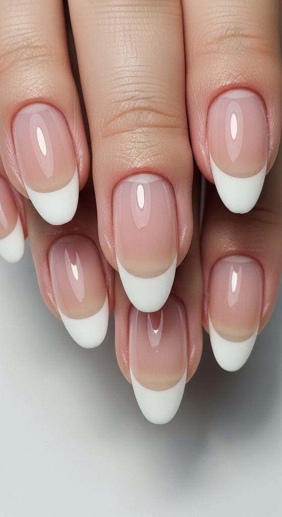 Sheer French with Micro Tips