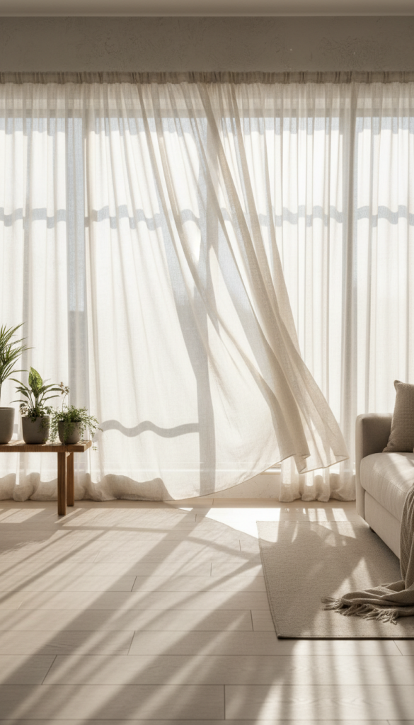 Sheer Linen Curtains for Maximum Light
