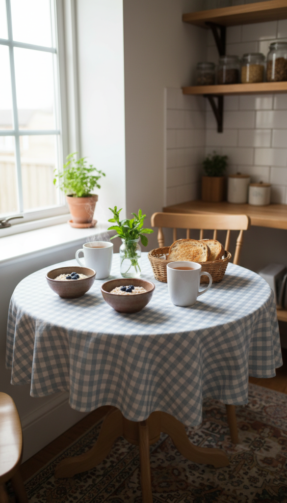 Small Kitchen Table Gingham Styling