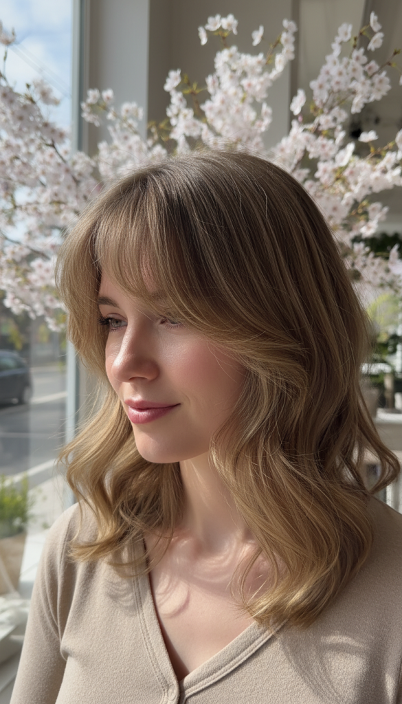 Soft Layers With Curtain Bangs