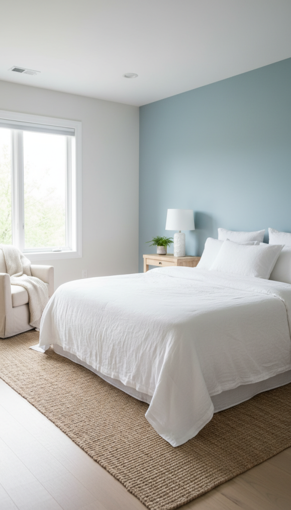 Soft Sky Blue for an Airy Feel