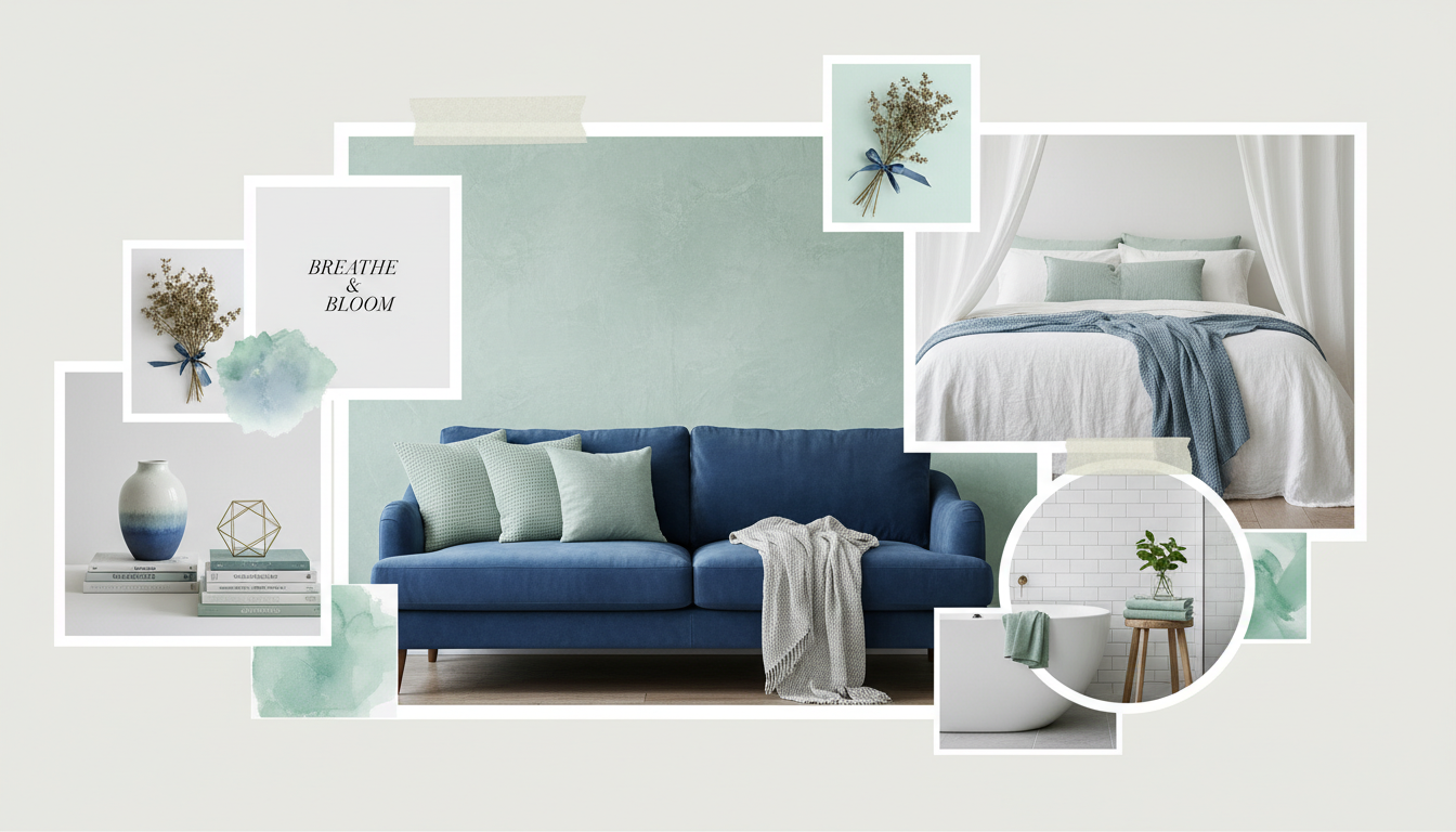 Spearmint and Cool Blue Decor Ideas