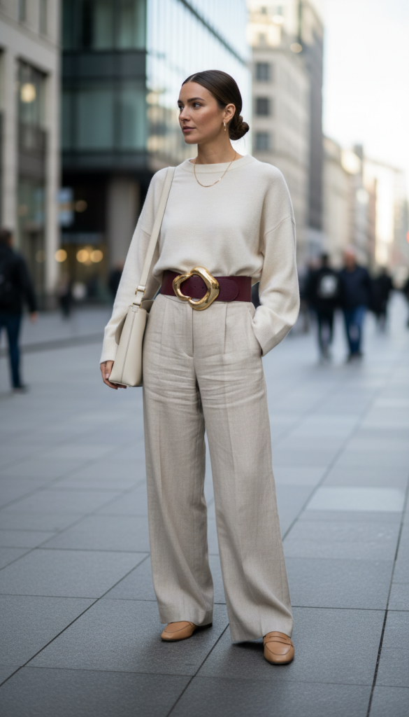 Statement Belt with Simple Separates