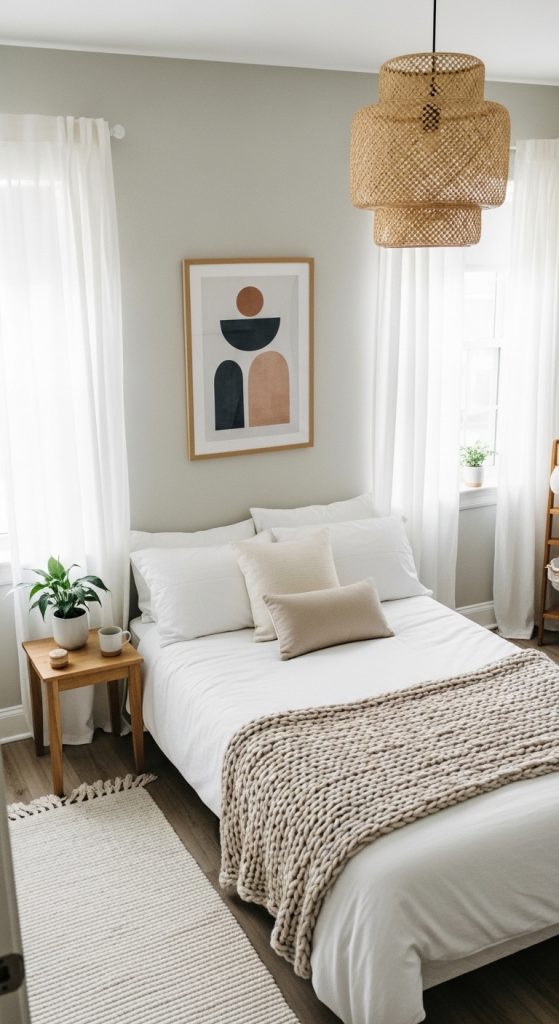 Temporary Window Treatments for Softness