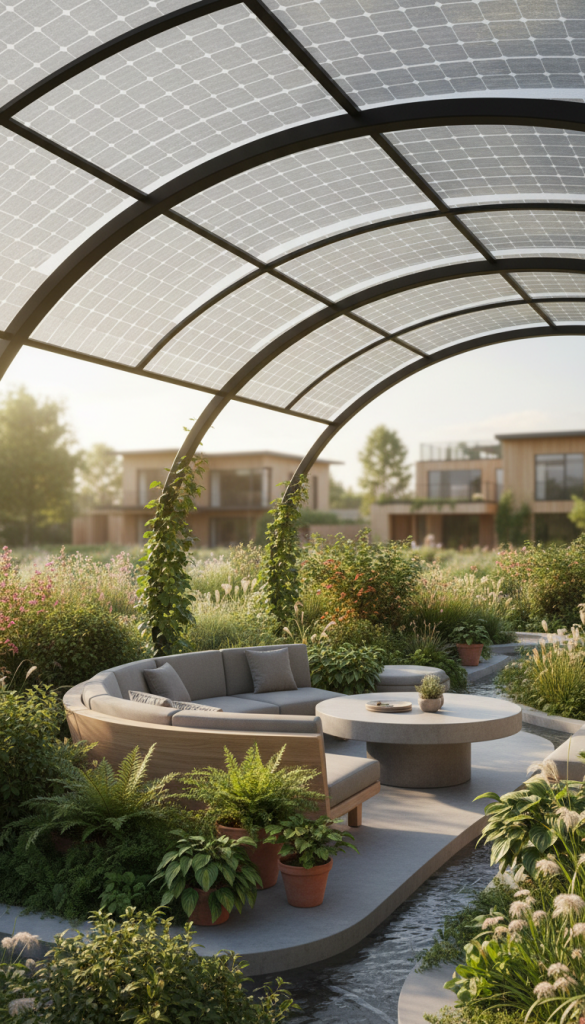 Transparent Solar Panel Canopies