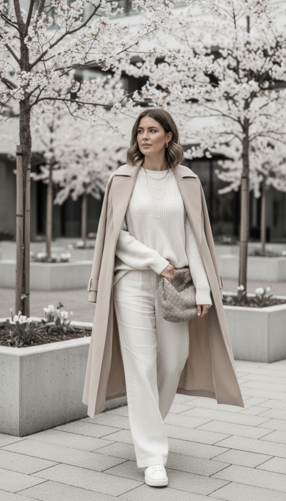 Try Monochrome Spring Outfits