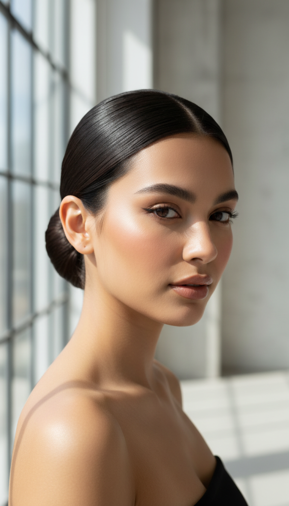 Try a Polished Low Bun