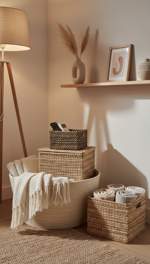 Use Baskets for Stylish Storage