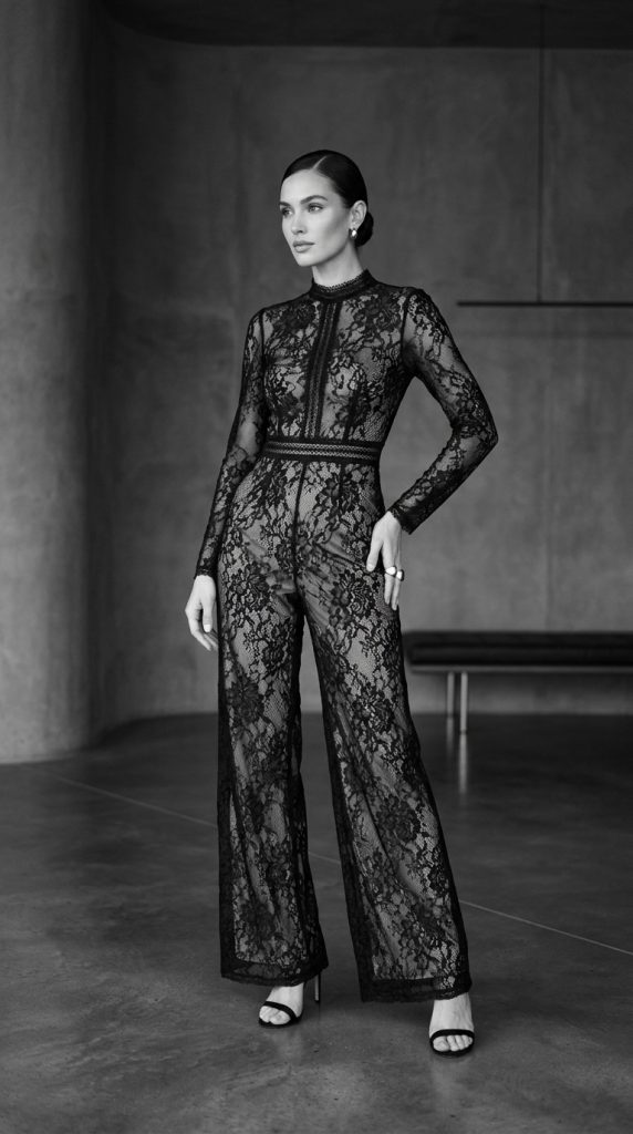 All-Black Lace Outfit