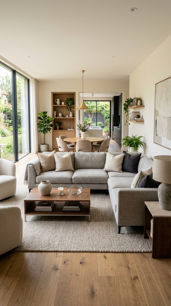 Arrange Furniture to Form Natural Boundaries
