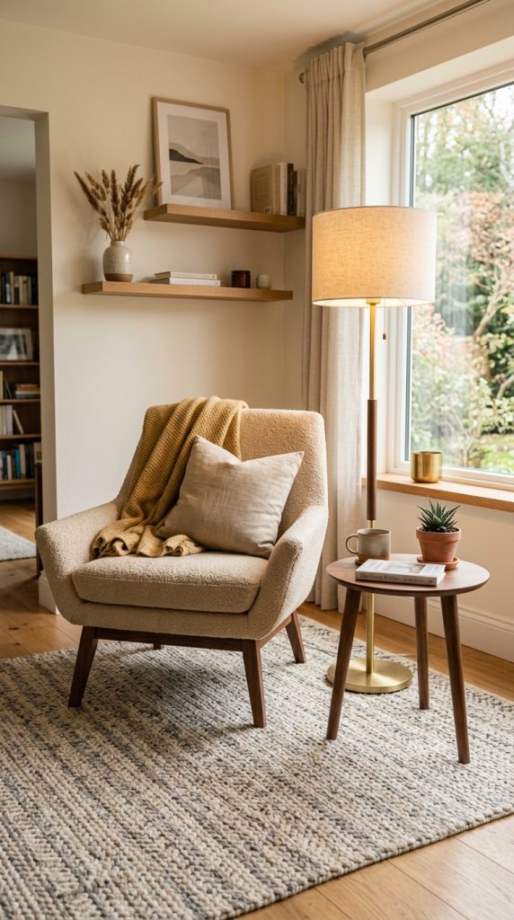 Corner With Rug and Lamp