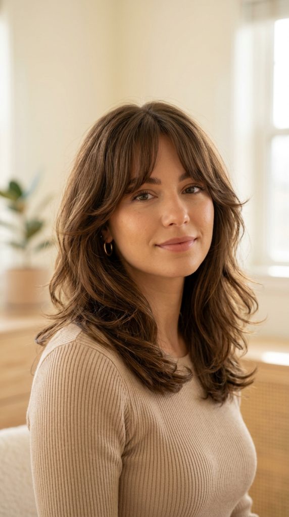 Curtain Bangs With Layers