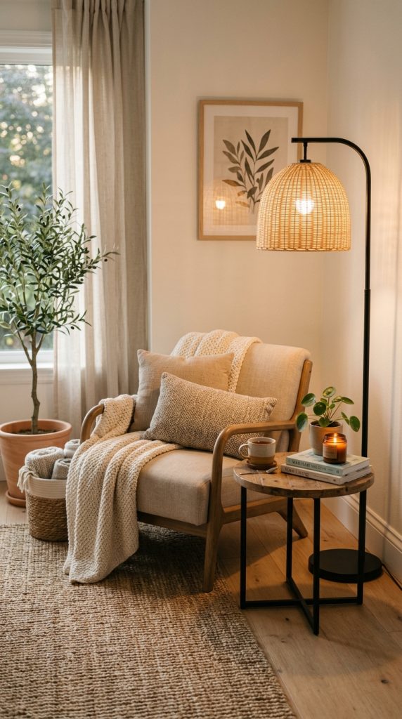 Floor Lamp With Accent Chair