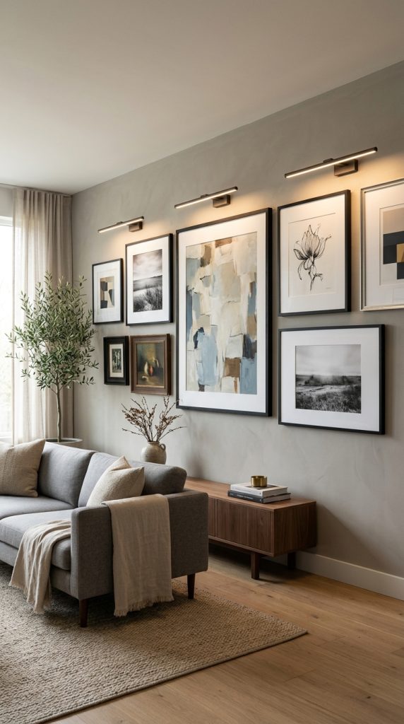 Frame Artwork With Accent Lighting