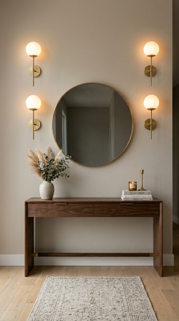 Frame a Mirror With Wall Sconces