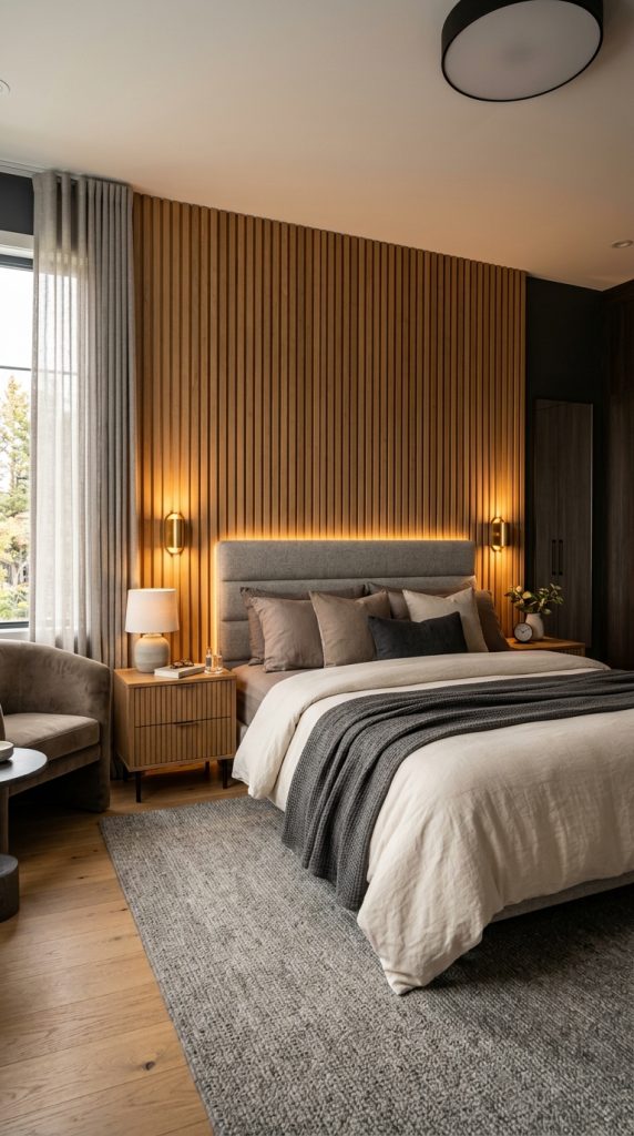Frame the Bed With Wall Panels