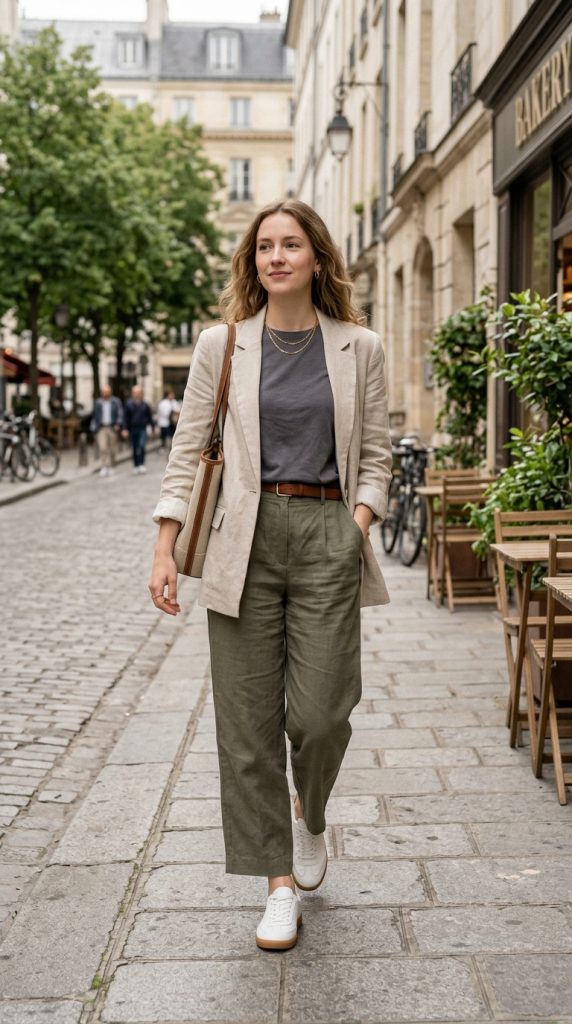 Relaxed Blazer With Basics