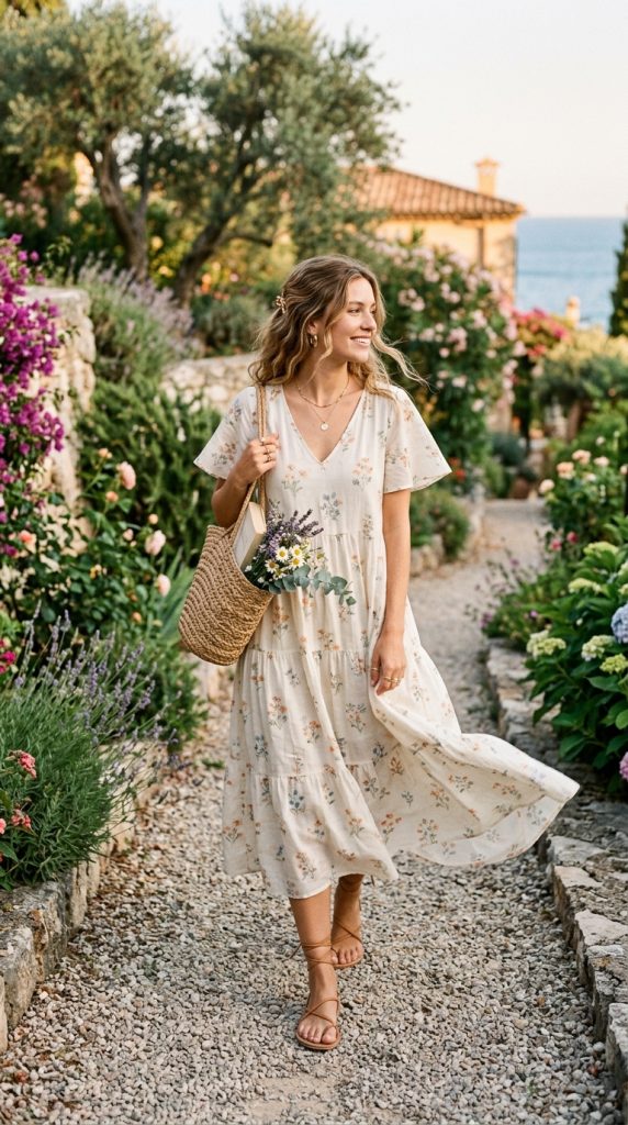 Sandals With Flowing Dresses