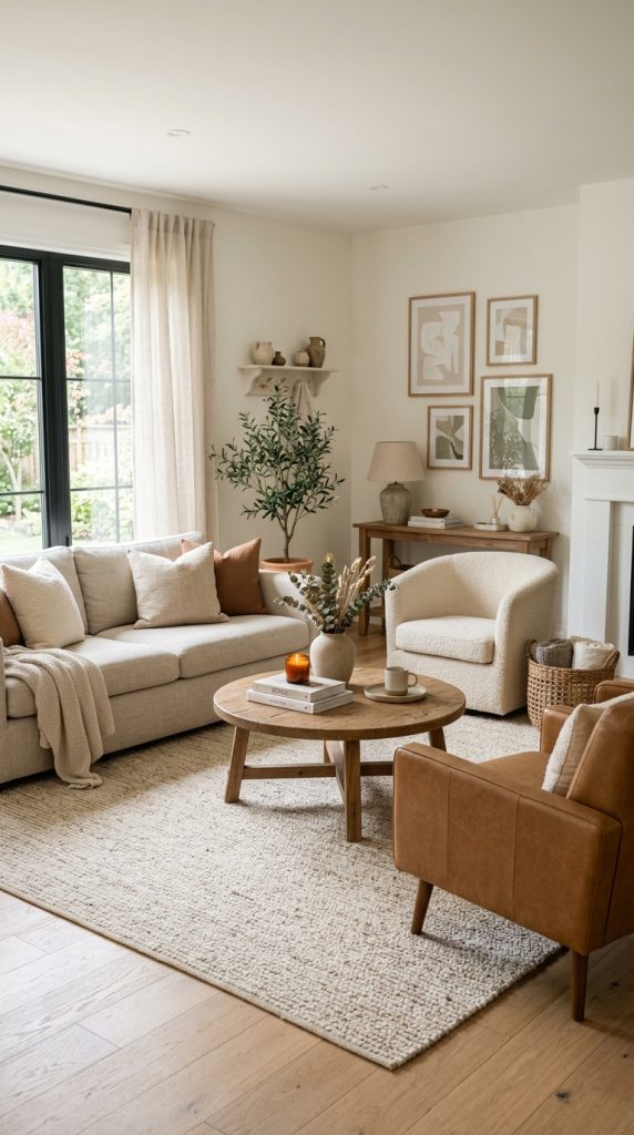 Use a Large Area Rug to Define Seating