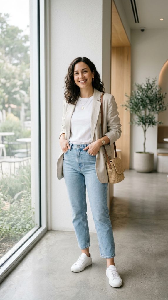 Tube Top Oversized Blazer Trousers
