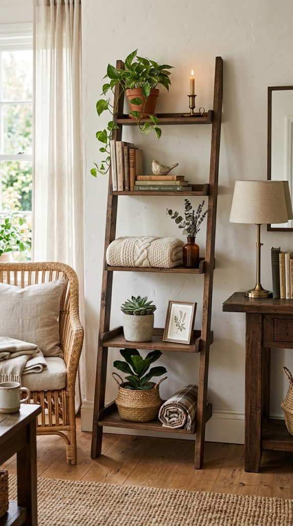 Decorative Ladder Shelf