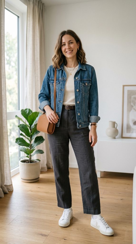  Denim Jacket with Casual Outfit