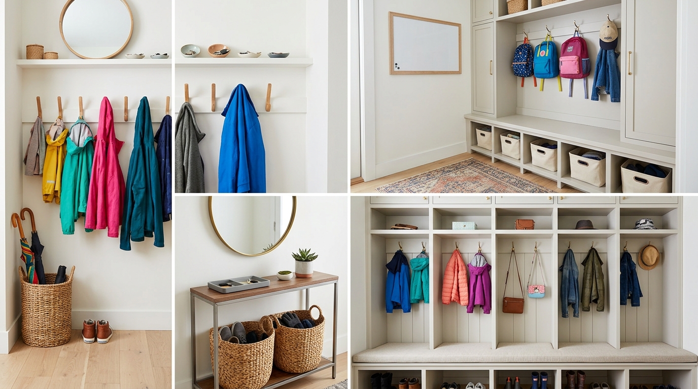 Front Door Drop Zone Ideas for Busy Families