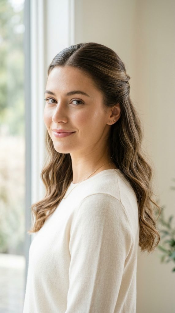 Half-Up Half-Down Style