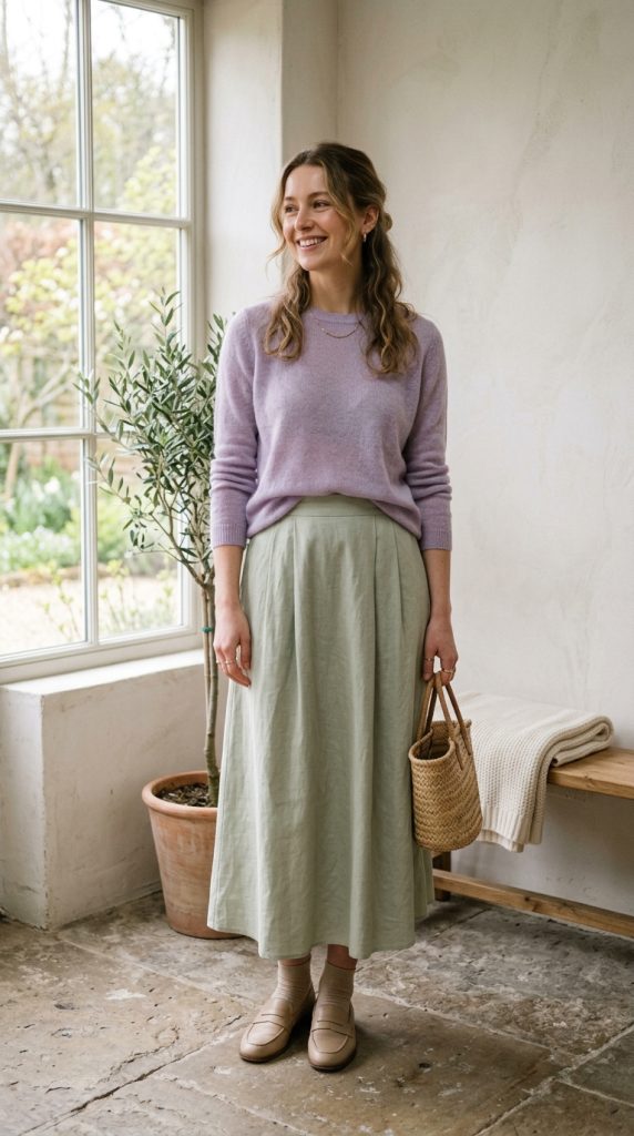 Lightweight Sweater with Skirt