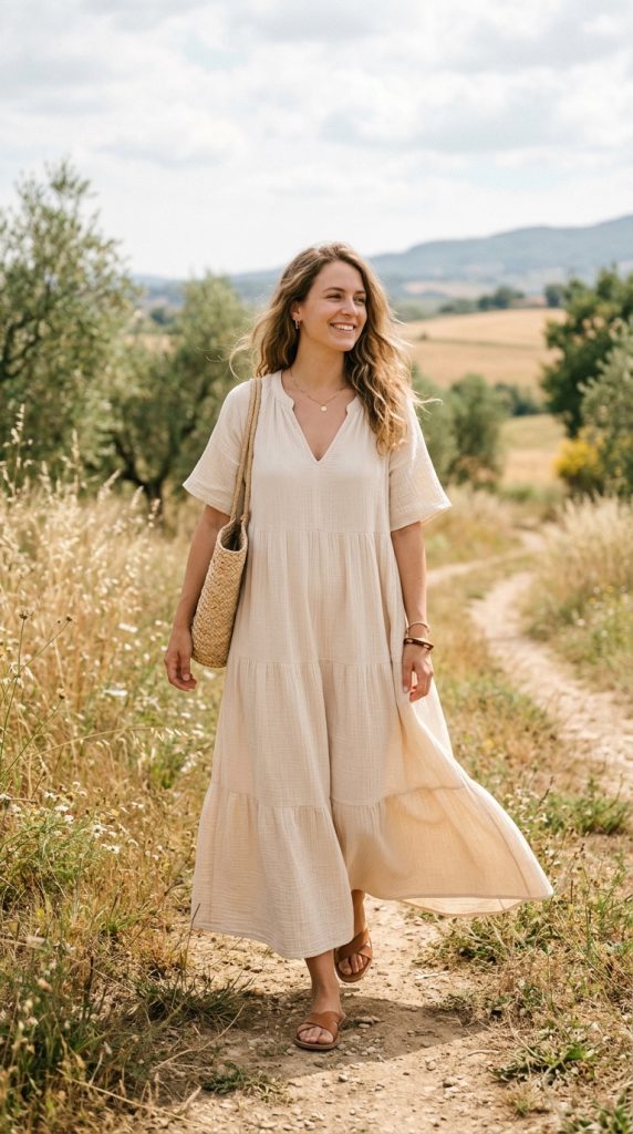 Loose Cotton Dress