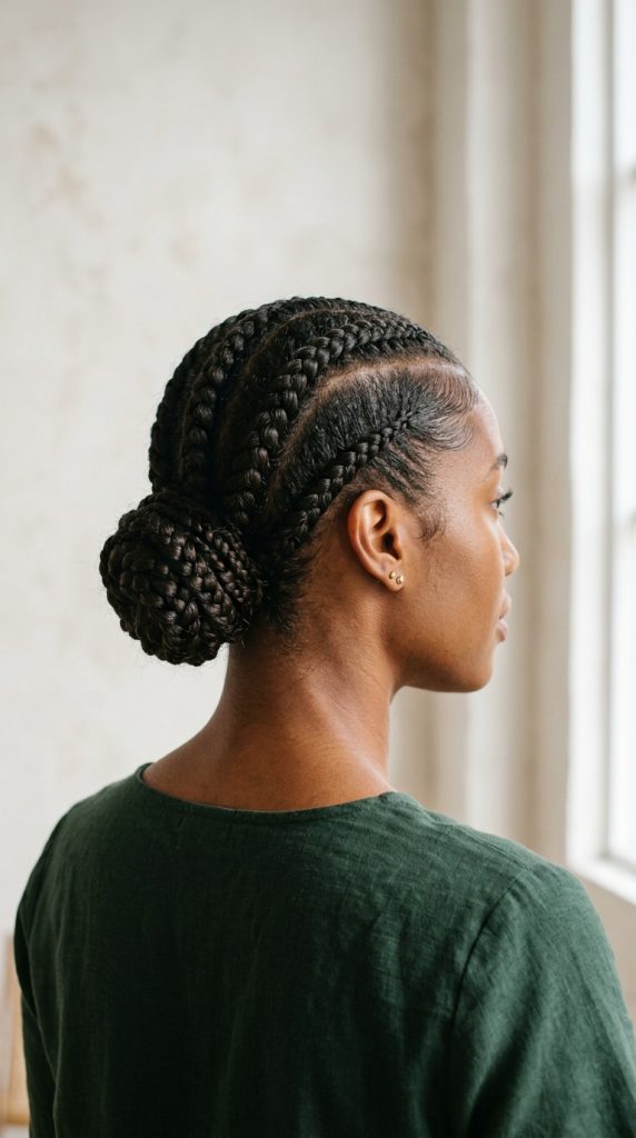  Low Braided Bun