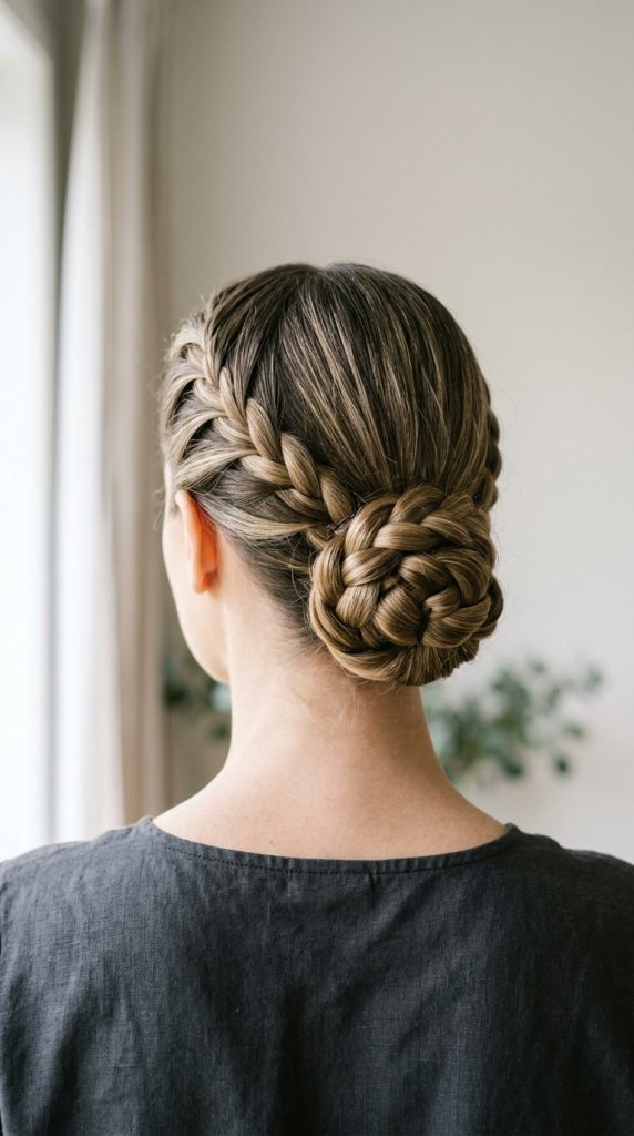 Low Braided Bun