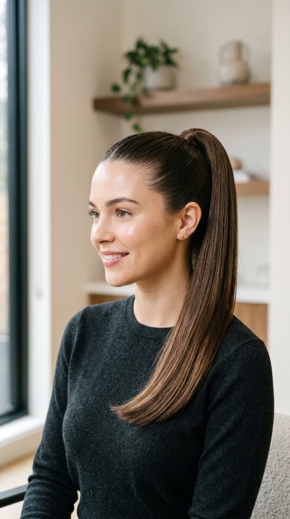Sleek High Ponytail