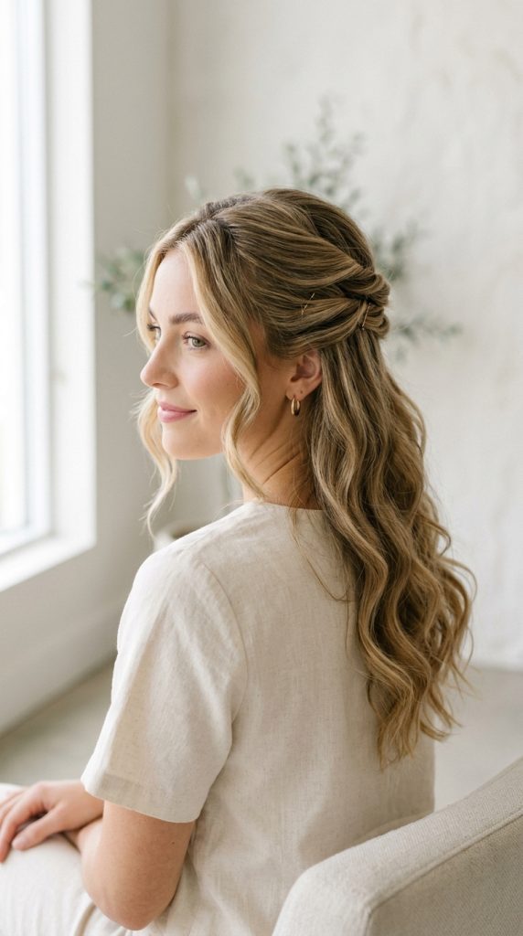 Twisted Half-Up Style
