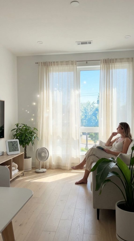 Use Light-Colored Curtains