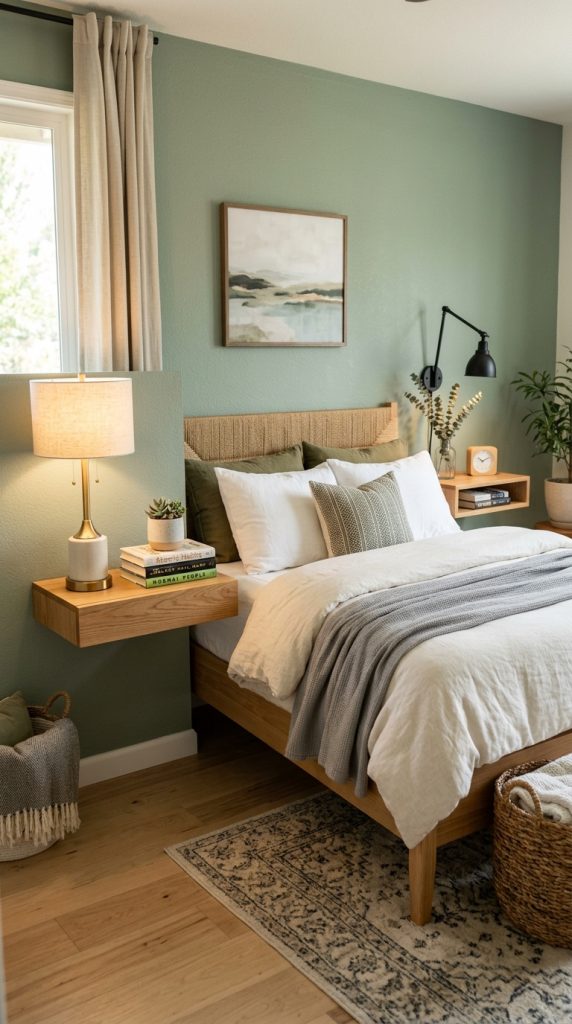Add Floating Night Shelves