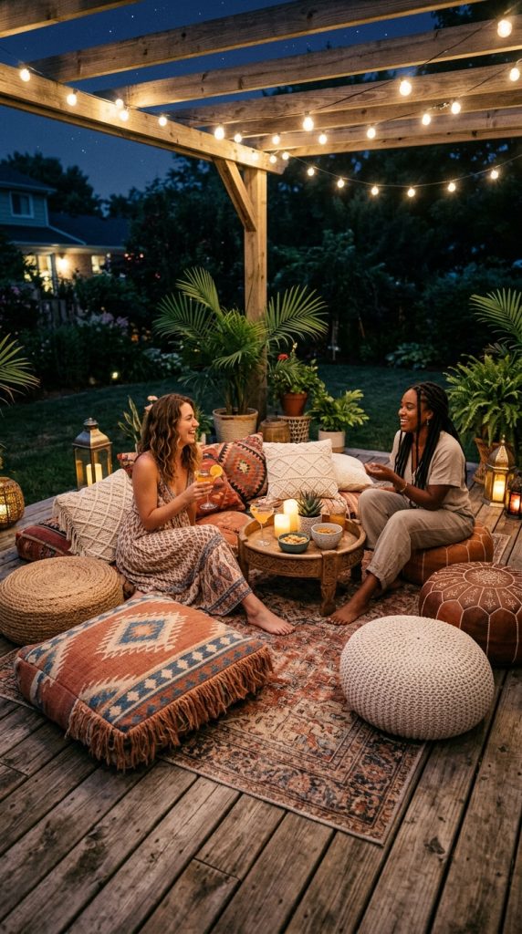 Add Floor Cushions for Relaxed Seating