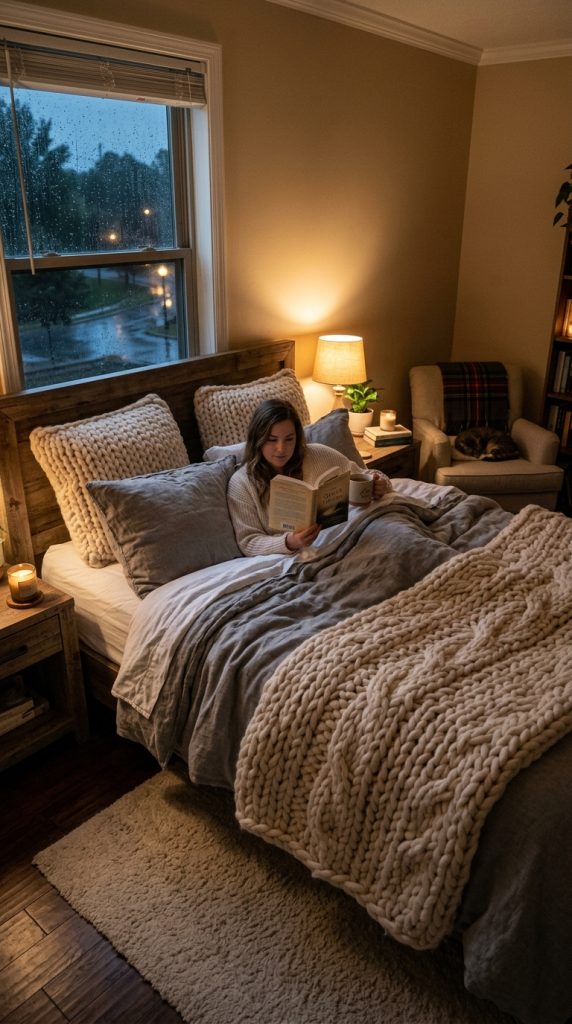 Add Layered Knit Blankets