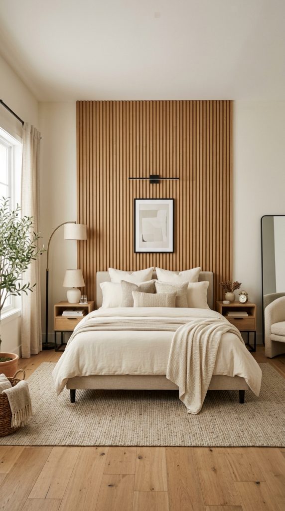 Add a Wooden Slat Accent Wall