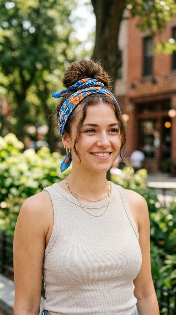 Bandana or Scarf Updo