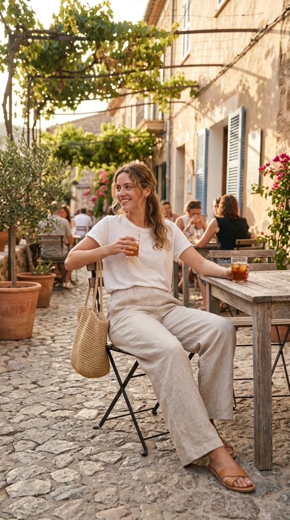 Basic Tank + Linen Pants
