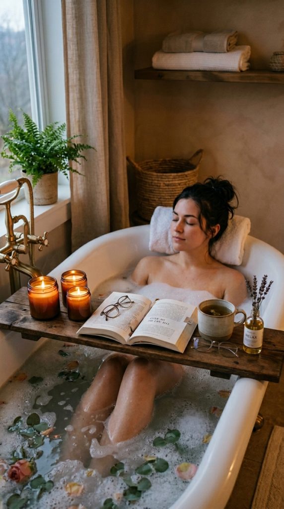 Bath Tray Setup