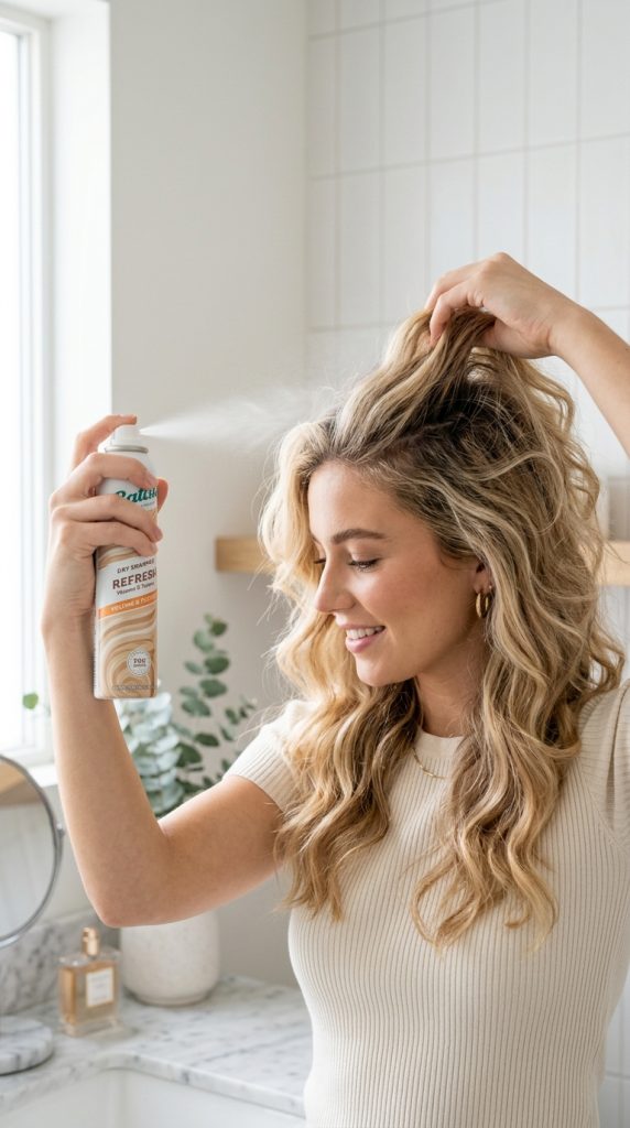 Dry Shampoo at Roots