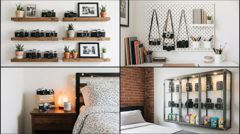 Film Camera Display Ideas for Creative Bedrooms