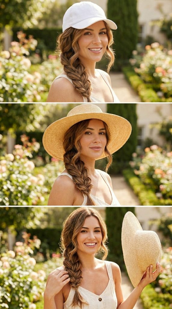 . Hat-Friendly Side Braid