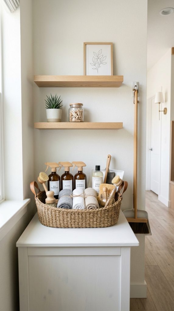 Keep Cleaning Supplies in Each Room