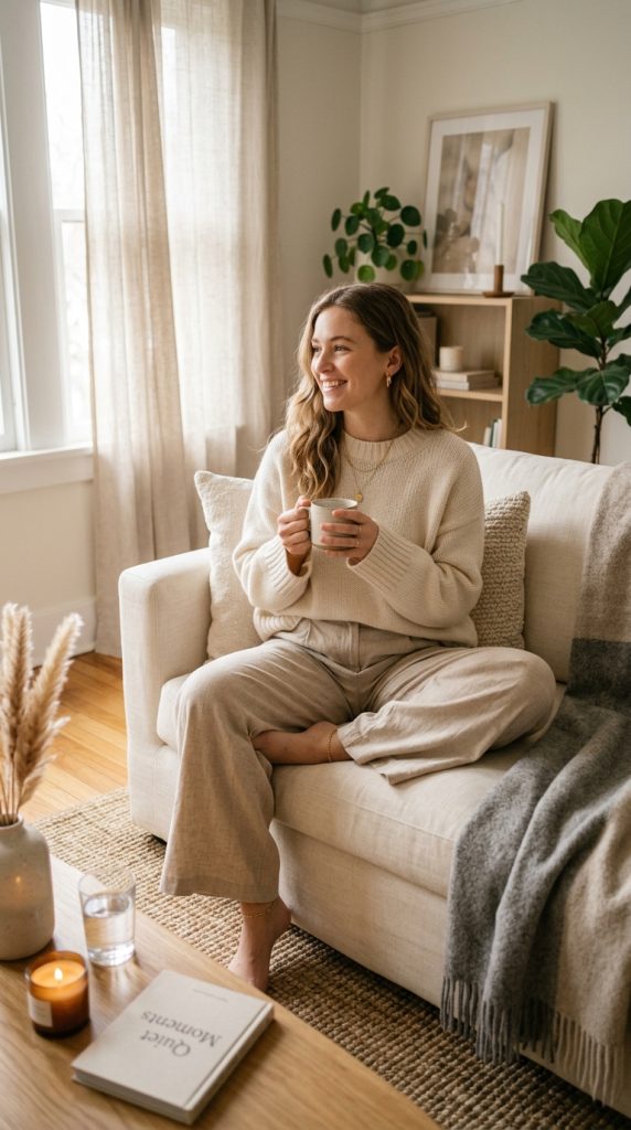 Knit Top with Wide-Leg Pants