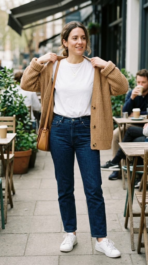 Longline Cardigan + Basic Outfit