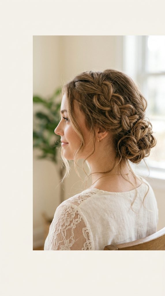 Loose Braided Updo