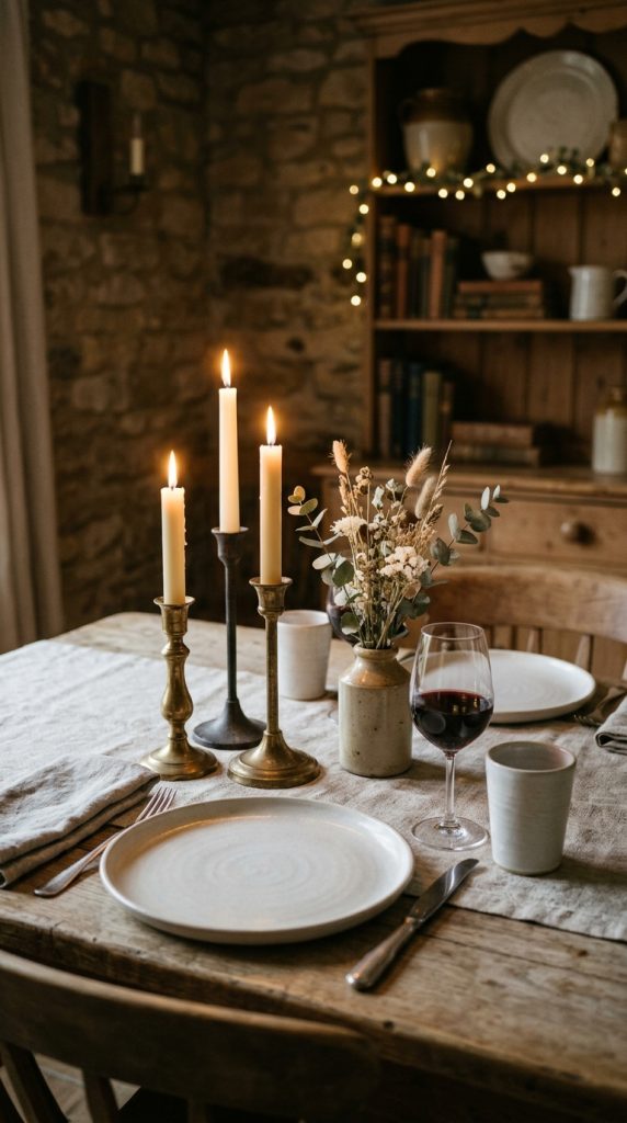 Minimal Vintage Table Styling
